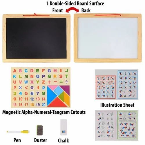 Wooden Double Slate - ECOBASKETINDIA