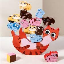 WOODEN KITTEN BALANCING BEAM - ECOBASKETINDIA