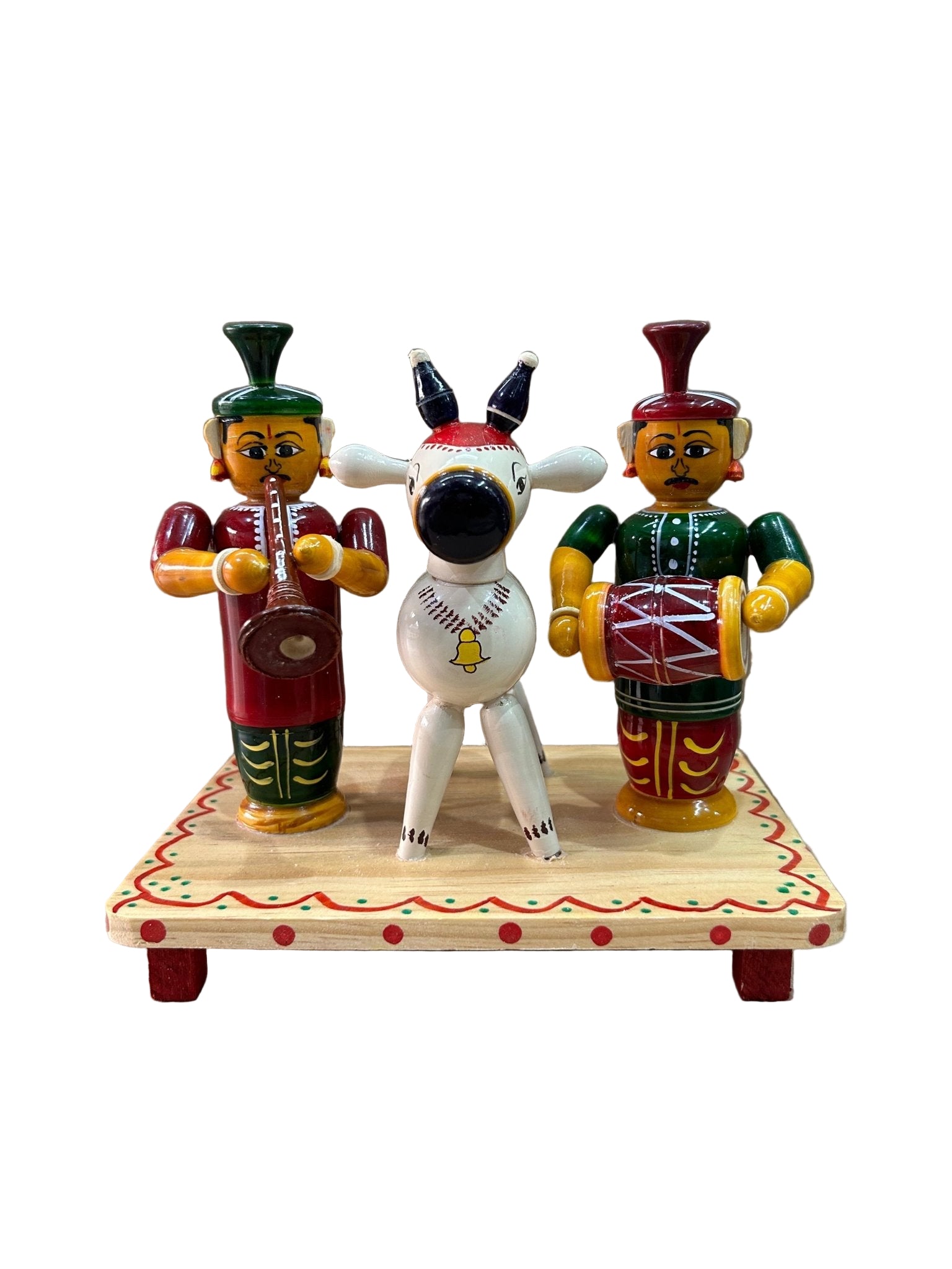 WOODEN KONDAPALLI GANGIREDDU SET/ SANKRANTHI SET - ECOBASKETINDIA