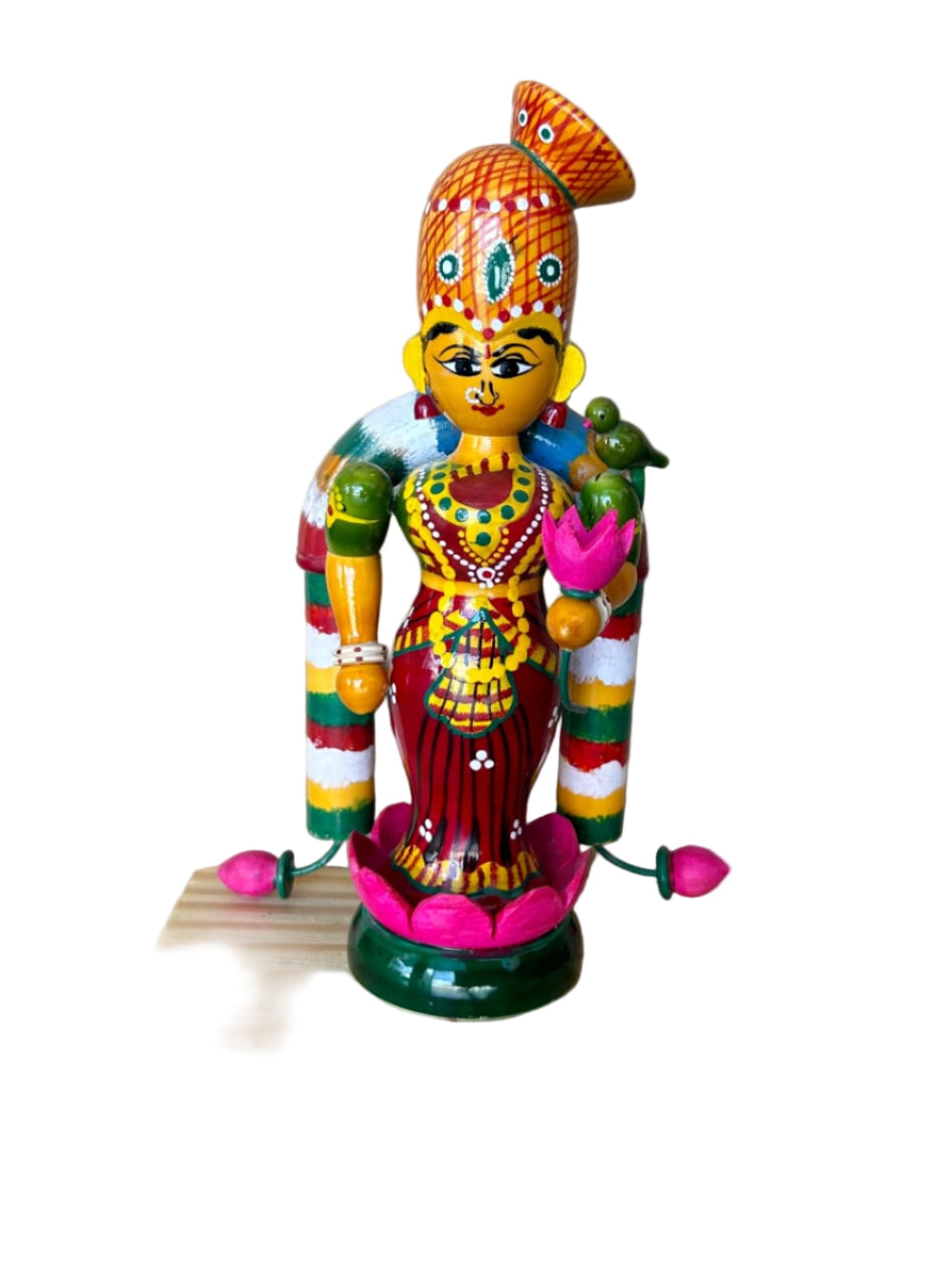 WOODEN KONDAPALLI MADHURA MEENAKSHI - ECOBASKETINDIA