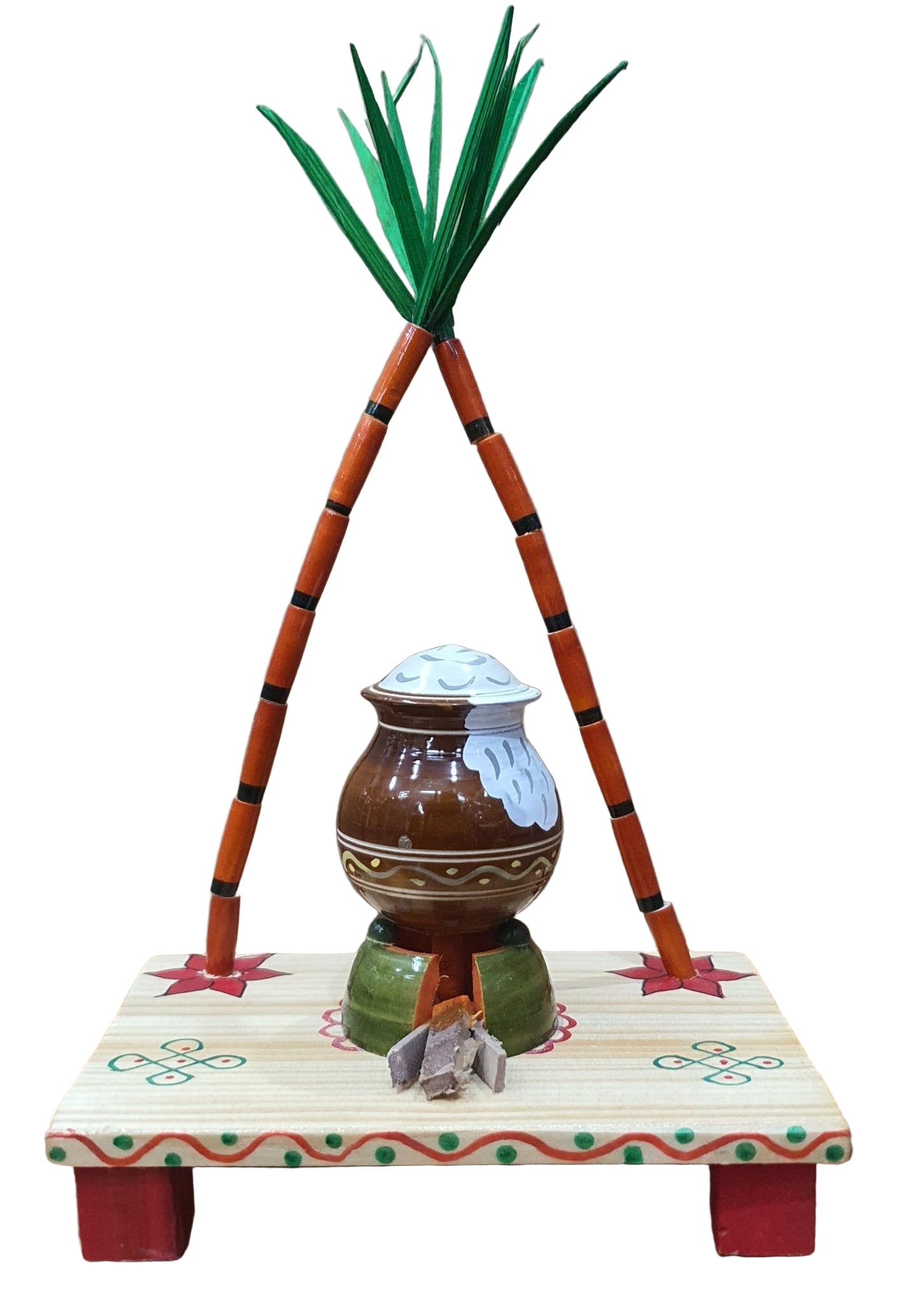 WOODEN KONDAPALLI PONGAL SET / SANKRANTHI SET