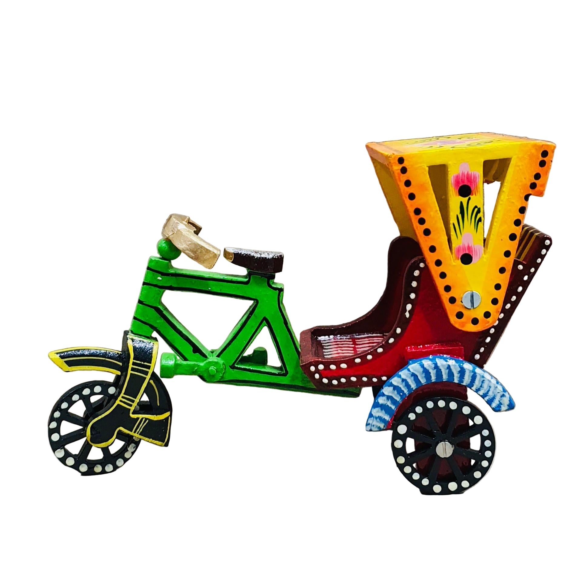 WOODEN KONDAPALLI RIKSHA - ECOBASKETINDIA