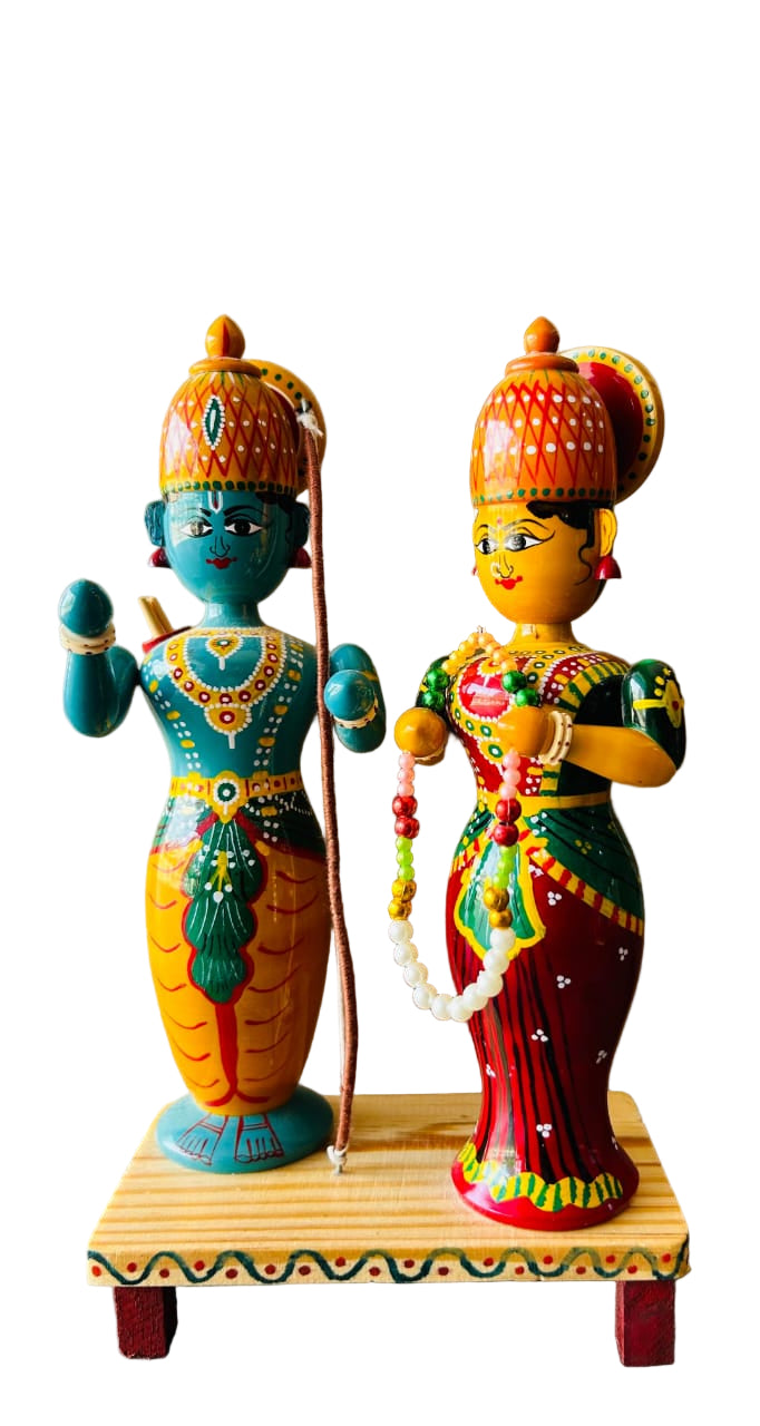 WOODEN KONDAPALLI SEETHA PARINAYAM - ECOBASKETINDIA