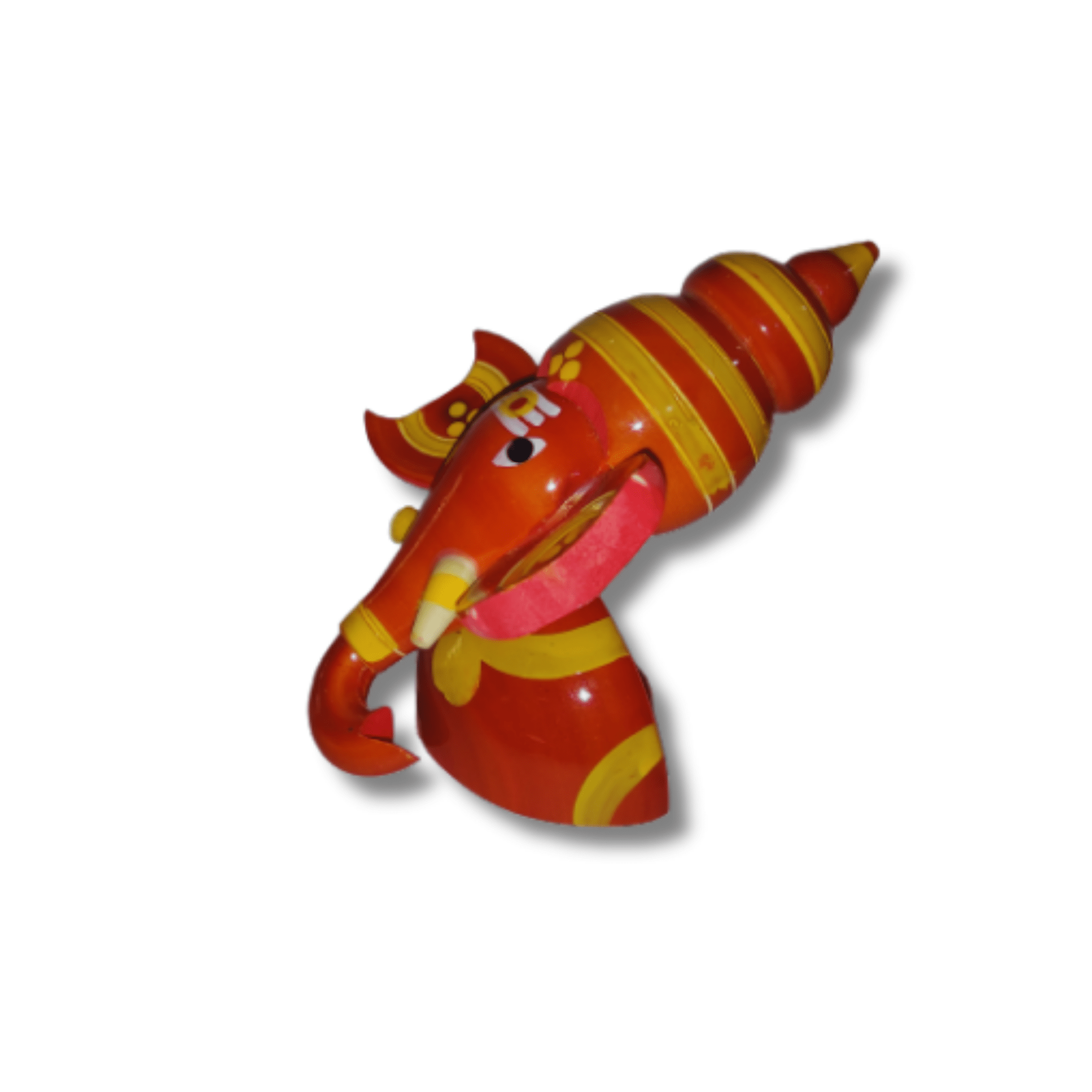 WOODEN KONDAPALLI TABLE GANESH - ECOBASKETINDIA