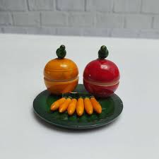 WOODEN KUMKUM BANANA KUMKUM BOX - ECOBASKETINDIA