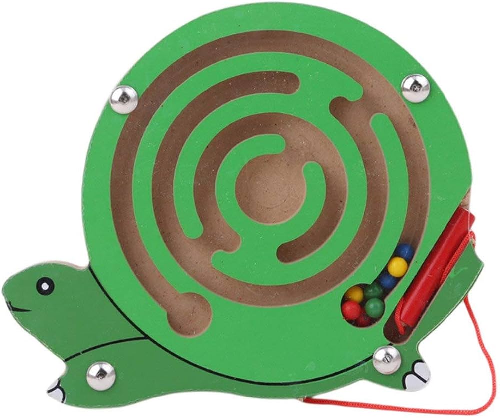 Wooden Magnetic Ball Game Puzzle