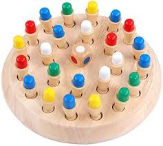 WOODEN MEMORY CHESS - ECOBASKETINDIA