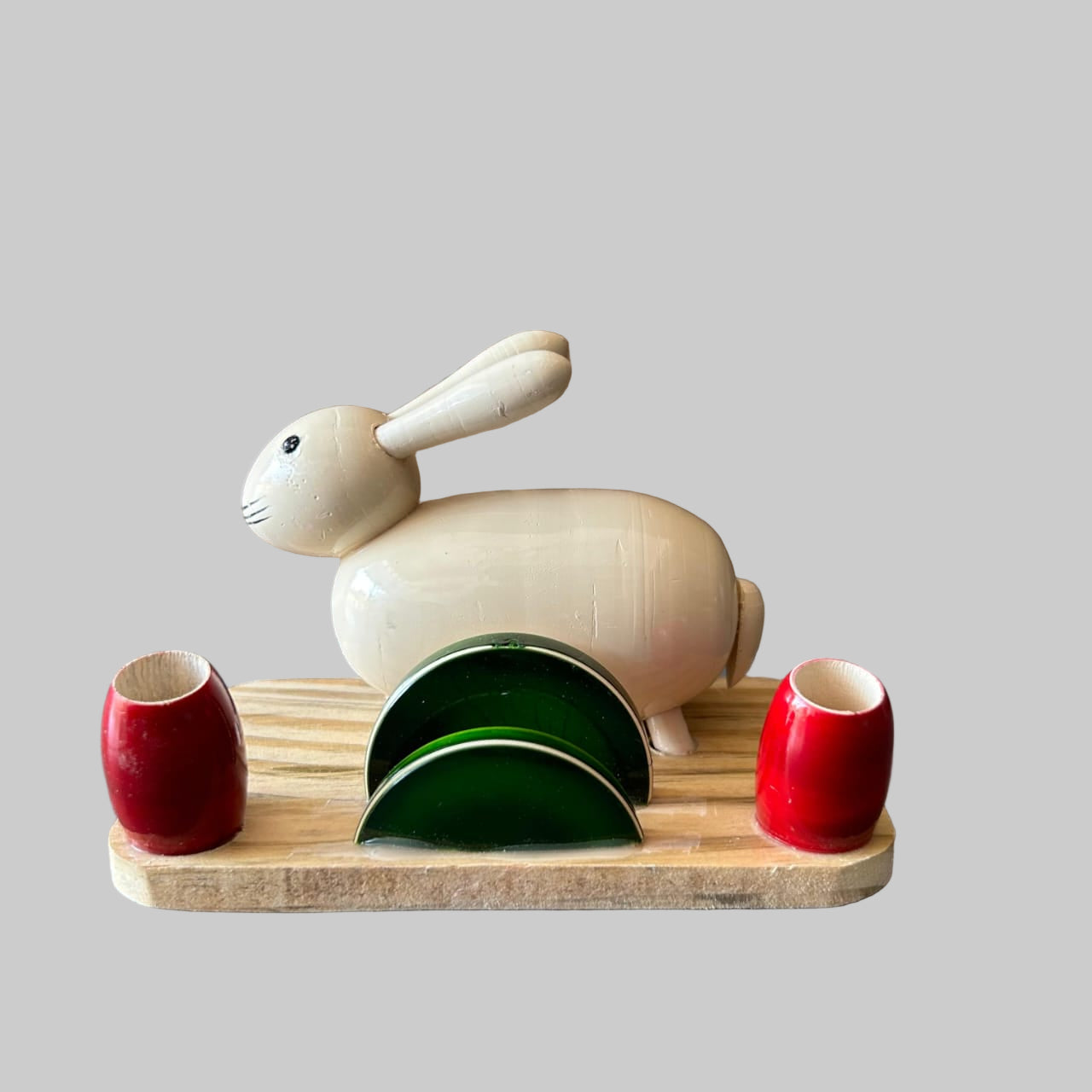 WOODEN RABBIT PEN STAND - ECOBASKETINDIA