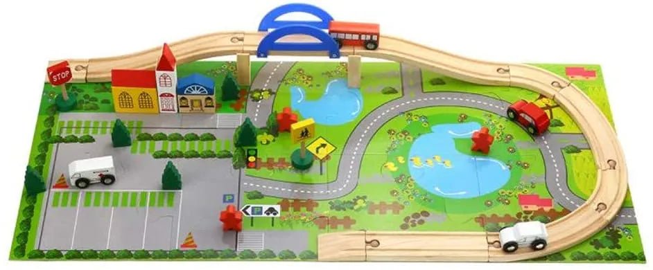 WOODEN RAIL OVERPASS - ECOBASKETINDIA