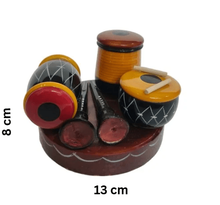 Wooden tabla (set) - ECOBASKETINDIA