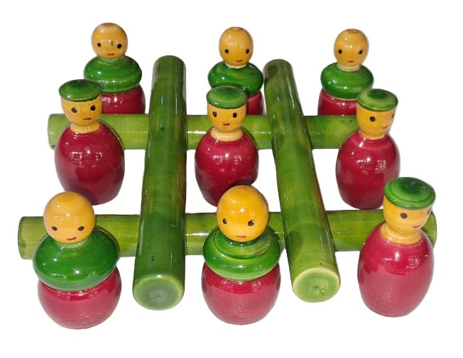 Wooden Tic Tac Toe game