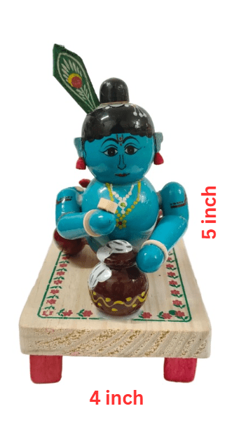 Wooden Venna Krishna - ECOBASKETINDIA