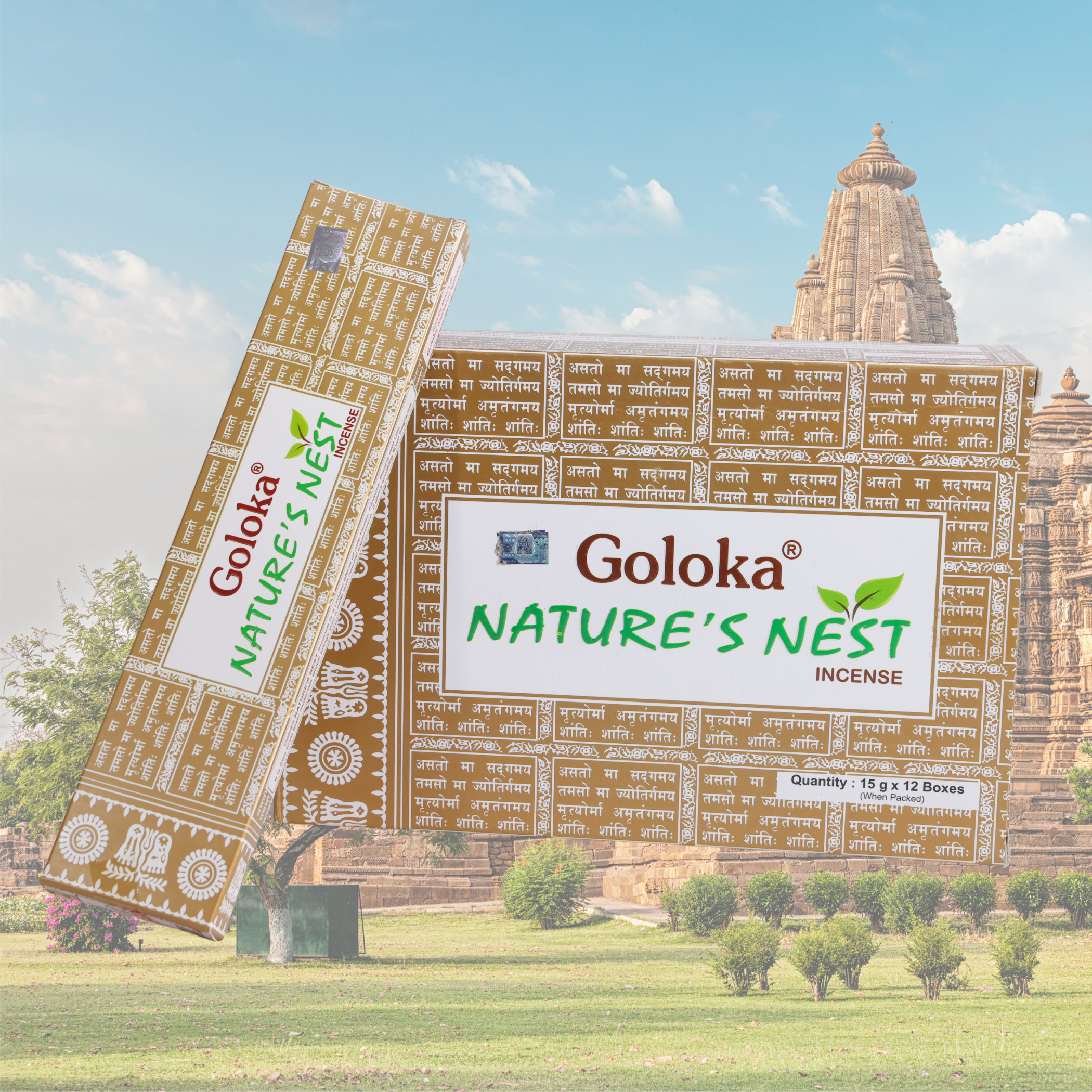Goloka Nature's Nest Incense Sticks - 1 Set