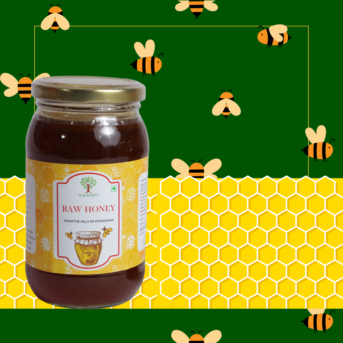 ORGANIC RAW HONEY - 500 GM