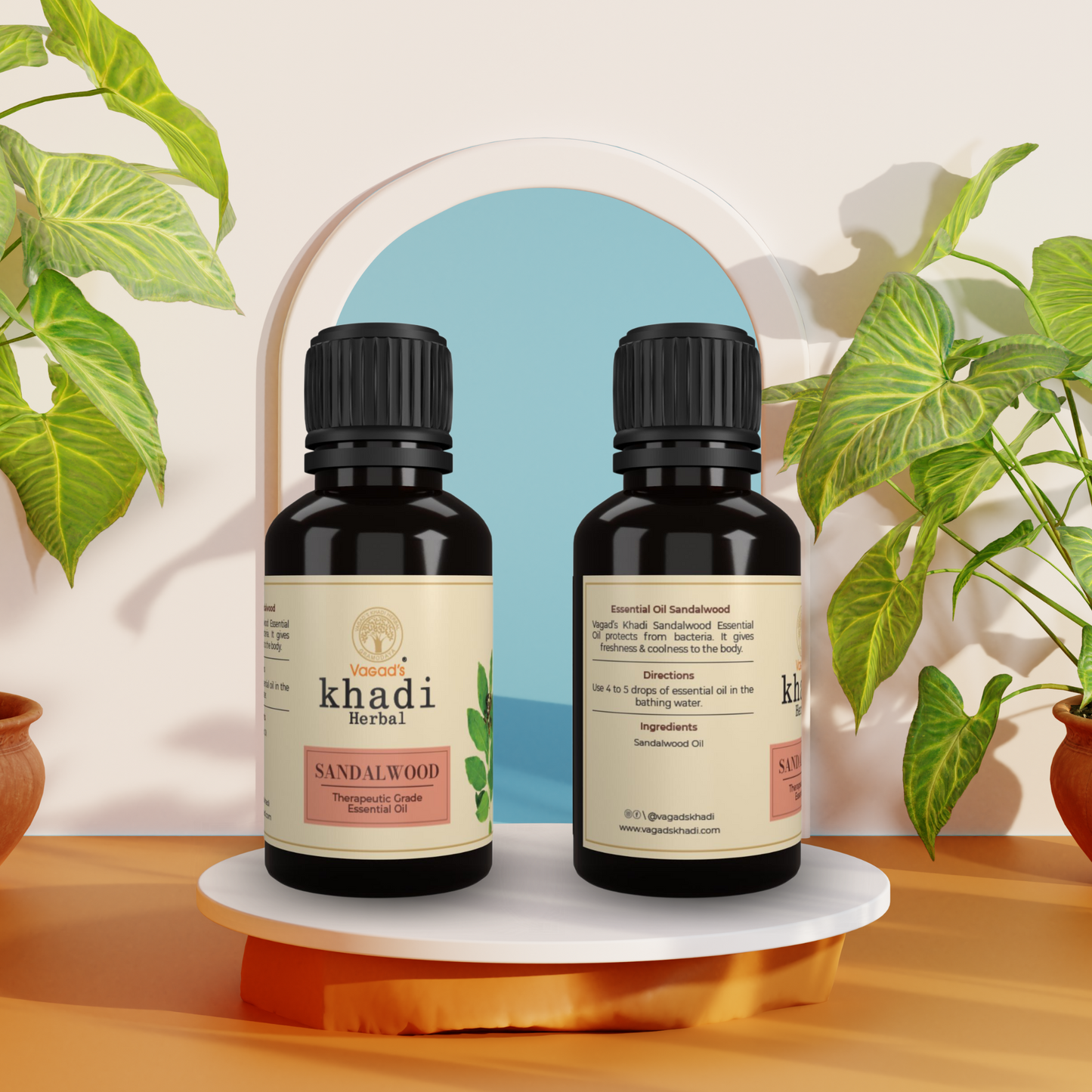 Pure 100% Sandalwood Essential Oil 15 ml