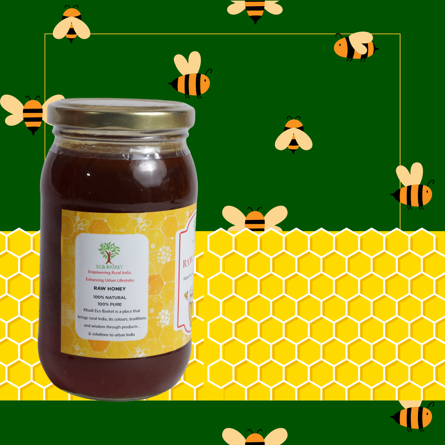ORGANIC RAW HONEY - 500 GM