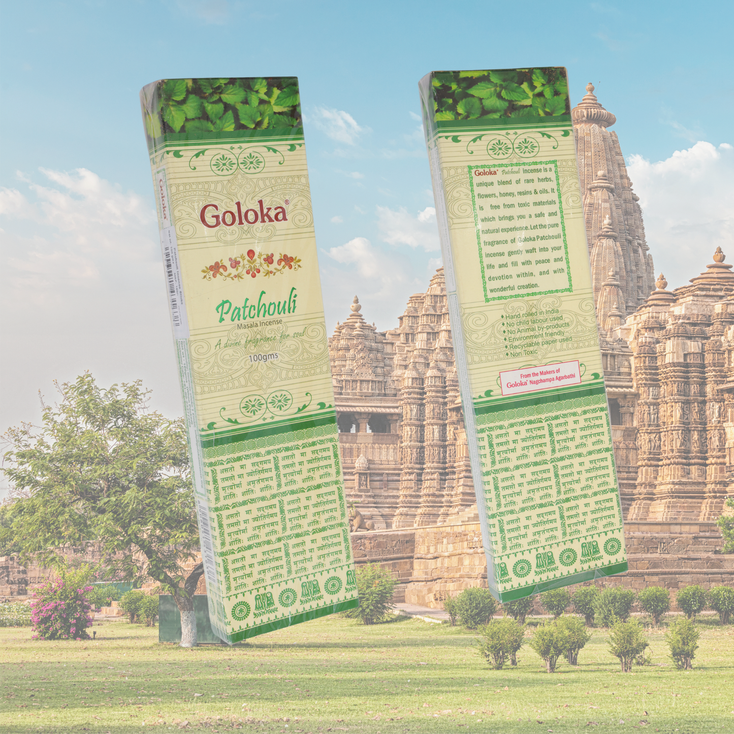 Goloka Patchouli Incense Sticks - 1 Set