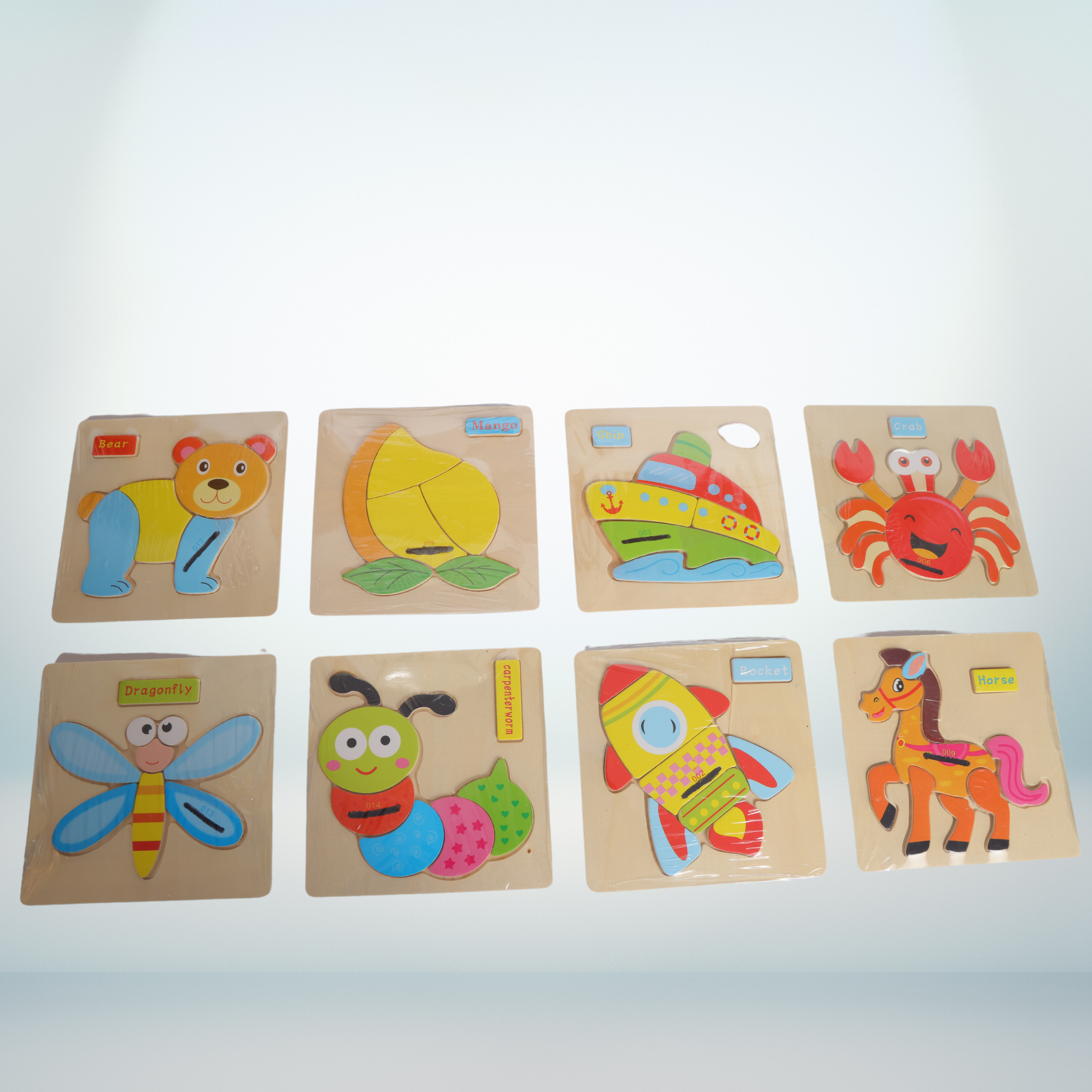 Wooden Animal Puzzle Small Gift Set