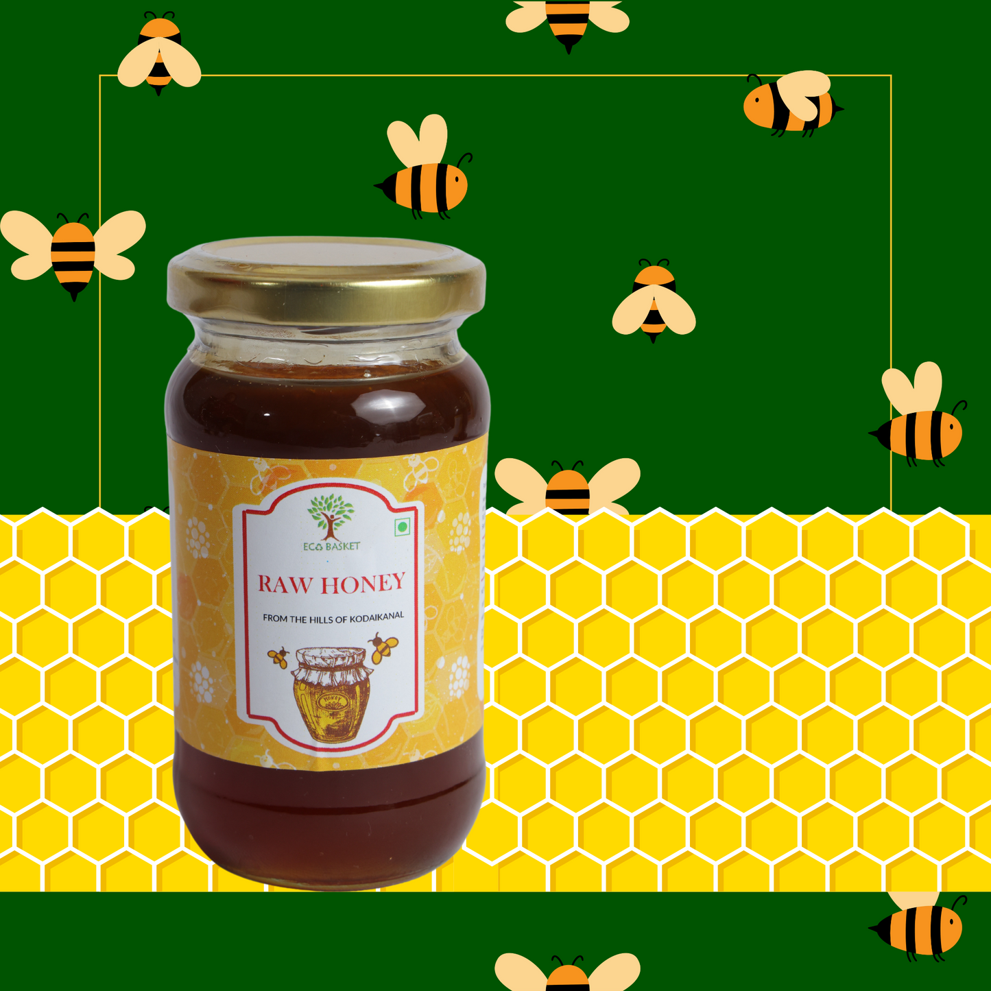 ORGANIC RAW HONEY - 500 GM