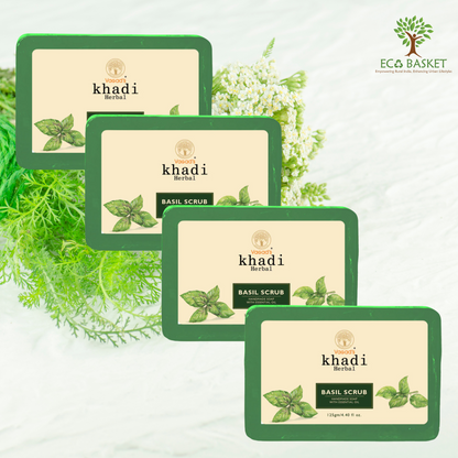 Herbal Basil Scrub Hand Made Soap