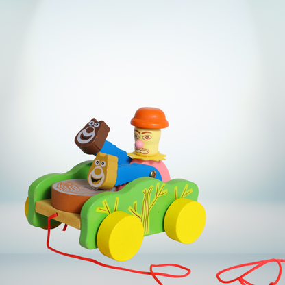 Wooden Drum Animal Joker