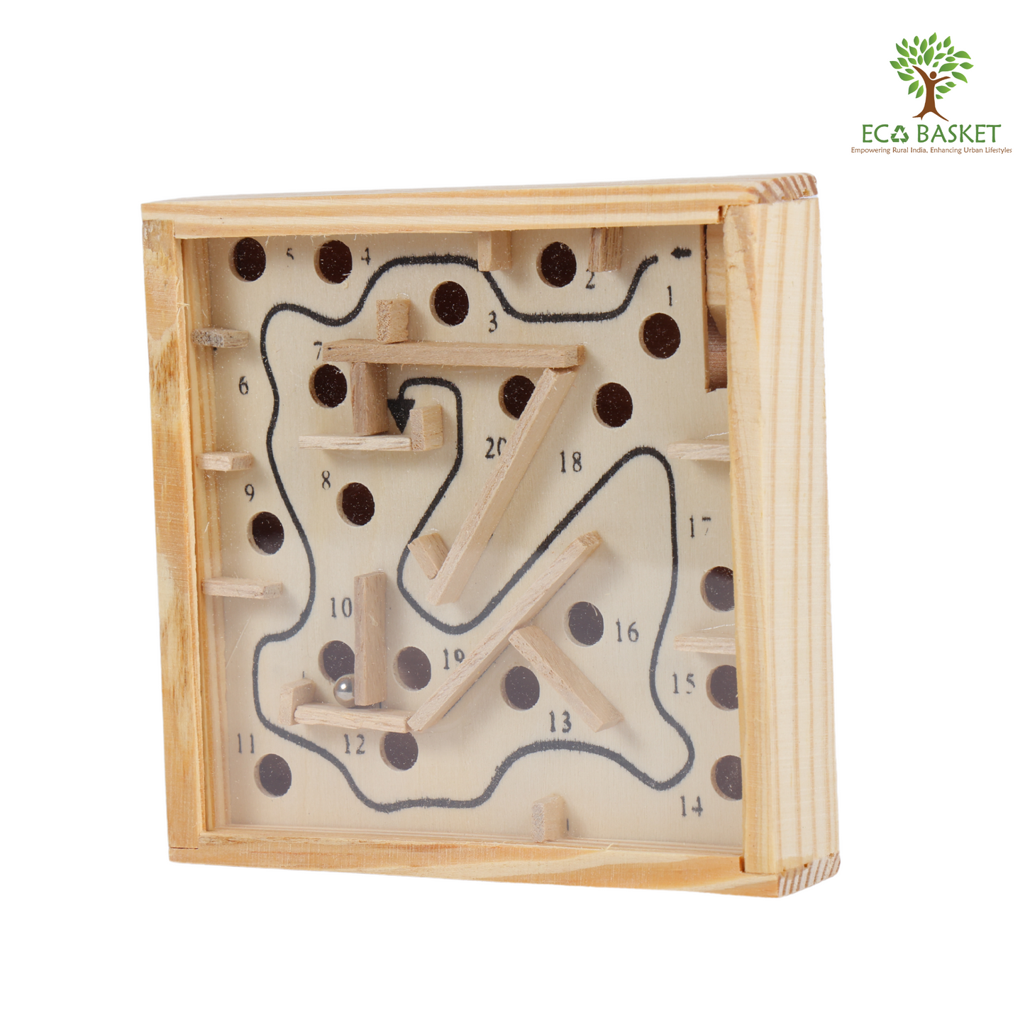 Wooden Ball Square Puzzle