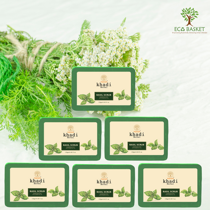 Herbal Basil Scrub Hand Made Soap