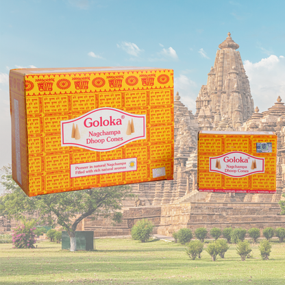 Goloka Basil Nagchampa Dhoop Cones