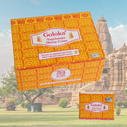 Goloka Basil Nagchampa Dhoop Cones