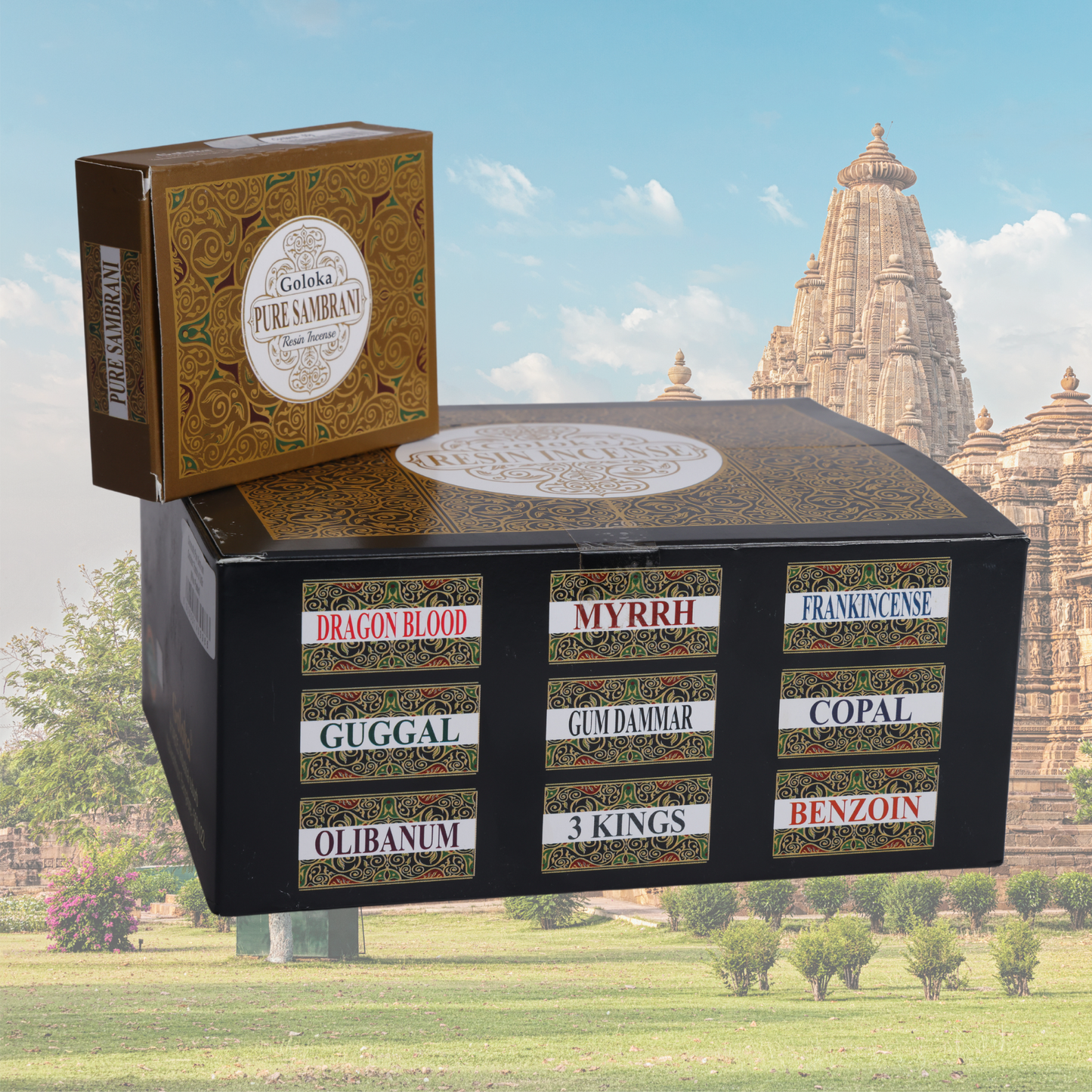 of Goloka Resin Incense Dhoop Cones
