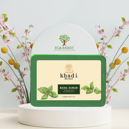 Herbal Basil Scrub Hand Made Soap