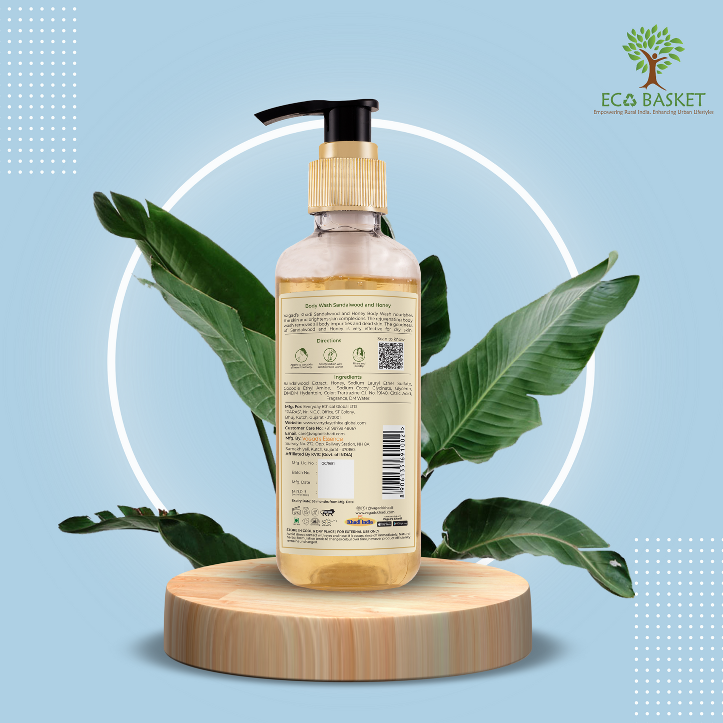 Sandalwood & Honey Body Wash - 200 ML