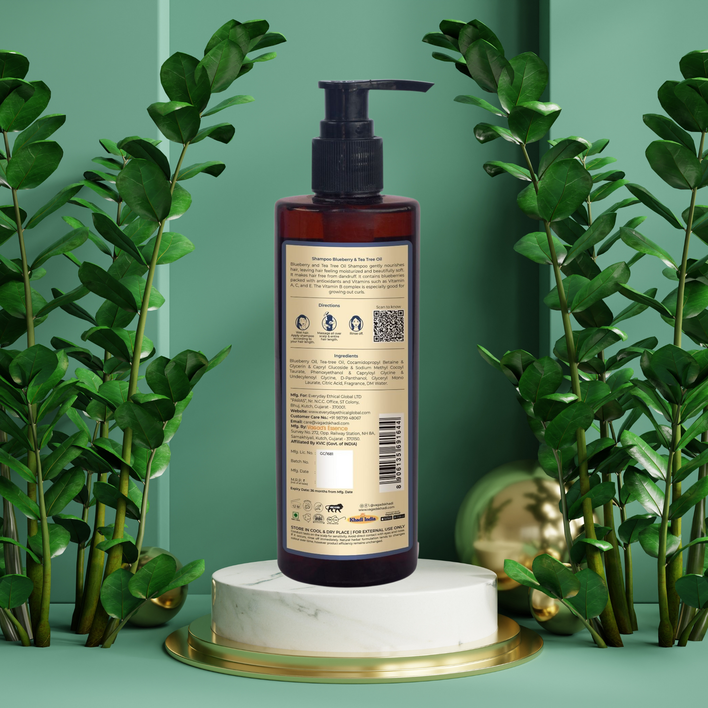 Blueberry & Tea Tree Oil Sls Free Shampoo