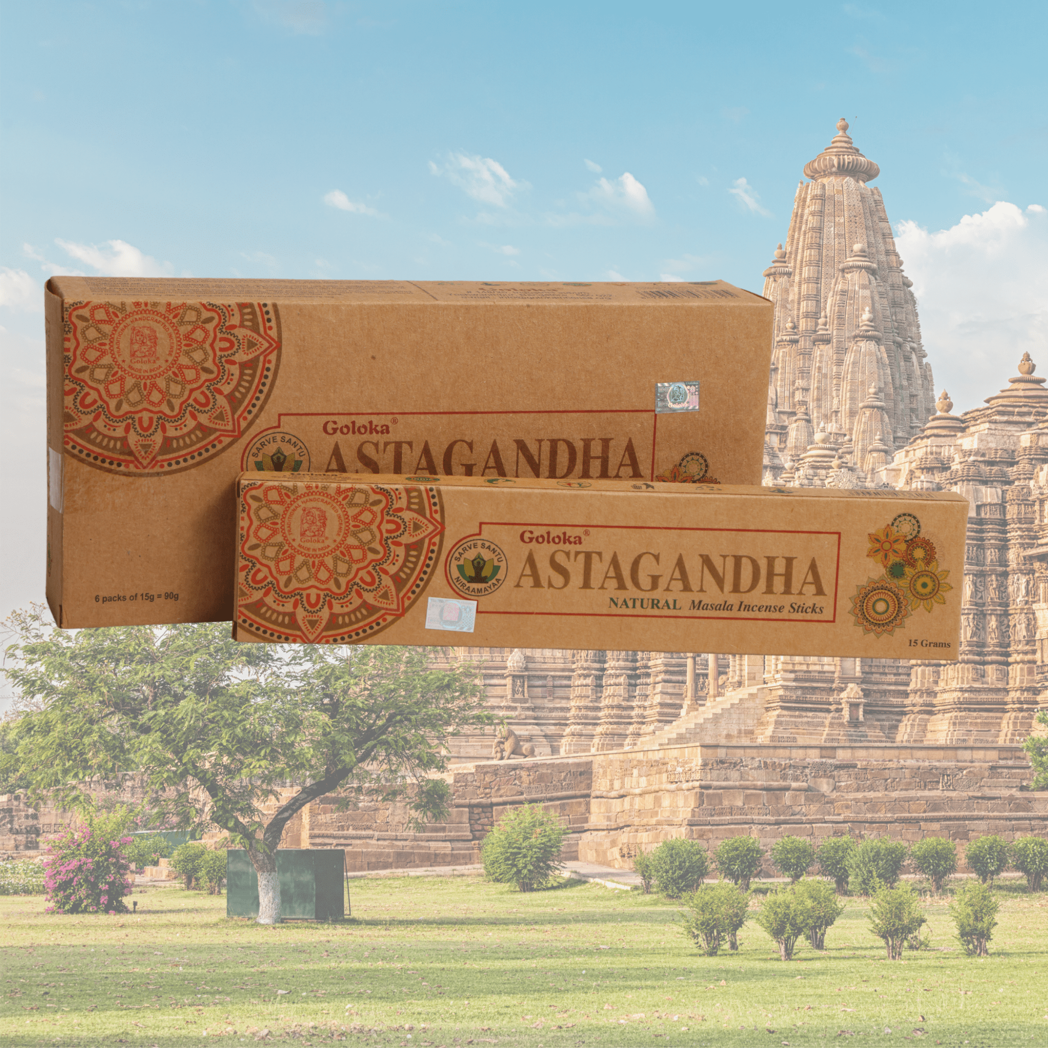 Goloka Asthagandha Incense Sticks - ECOBASKETINDIA