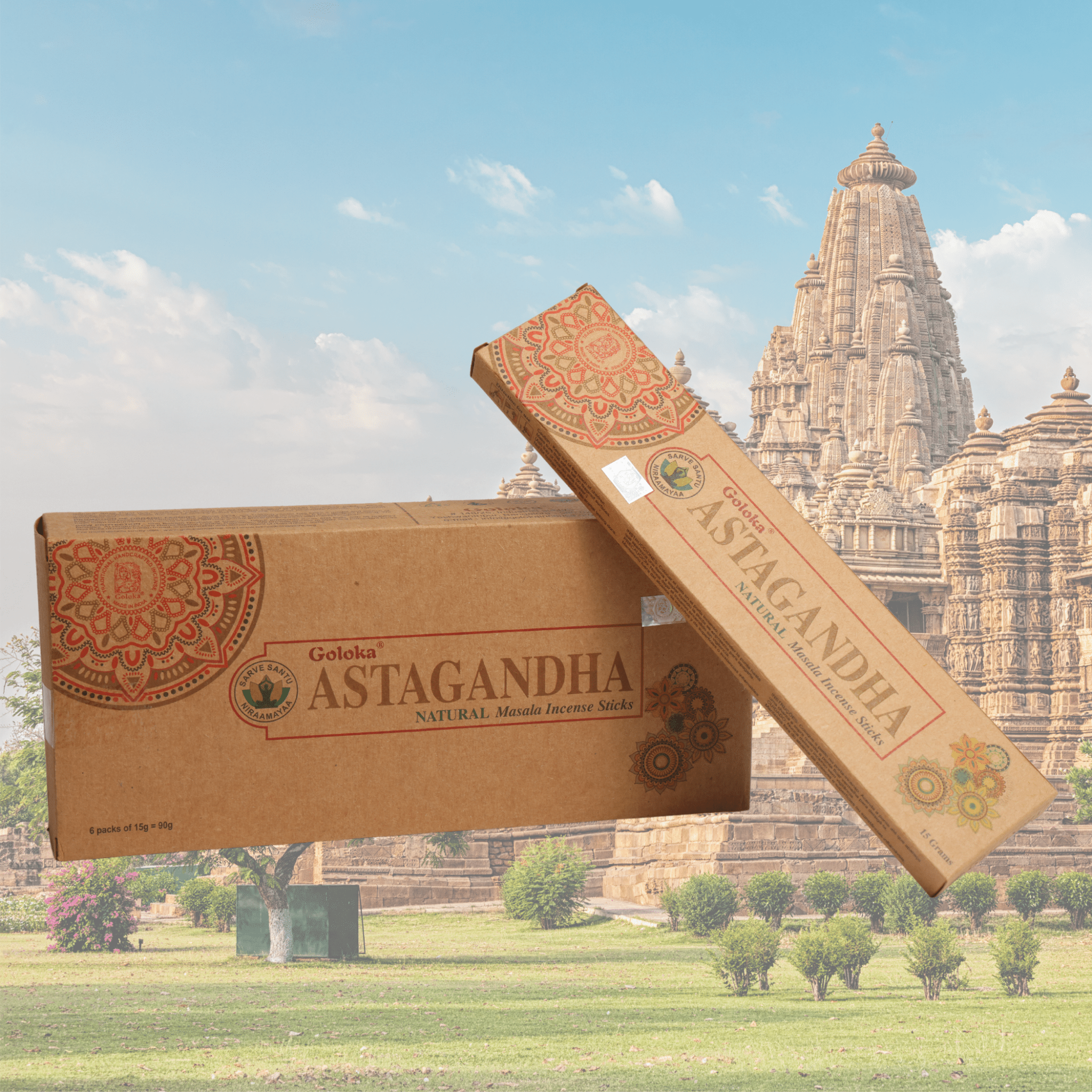 Goloka Asthagandha Incense Sticks - ECOBASKETINDIA