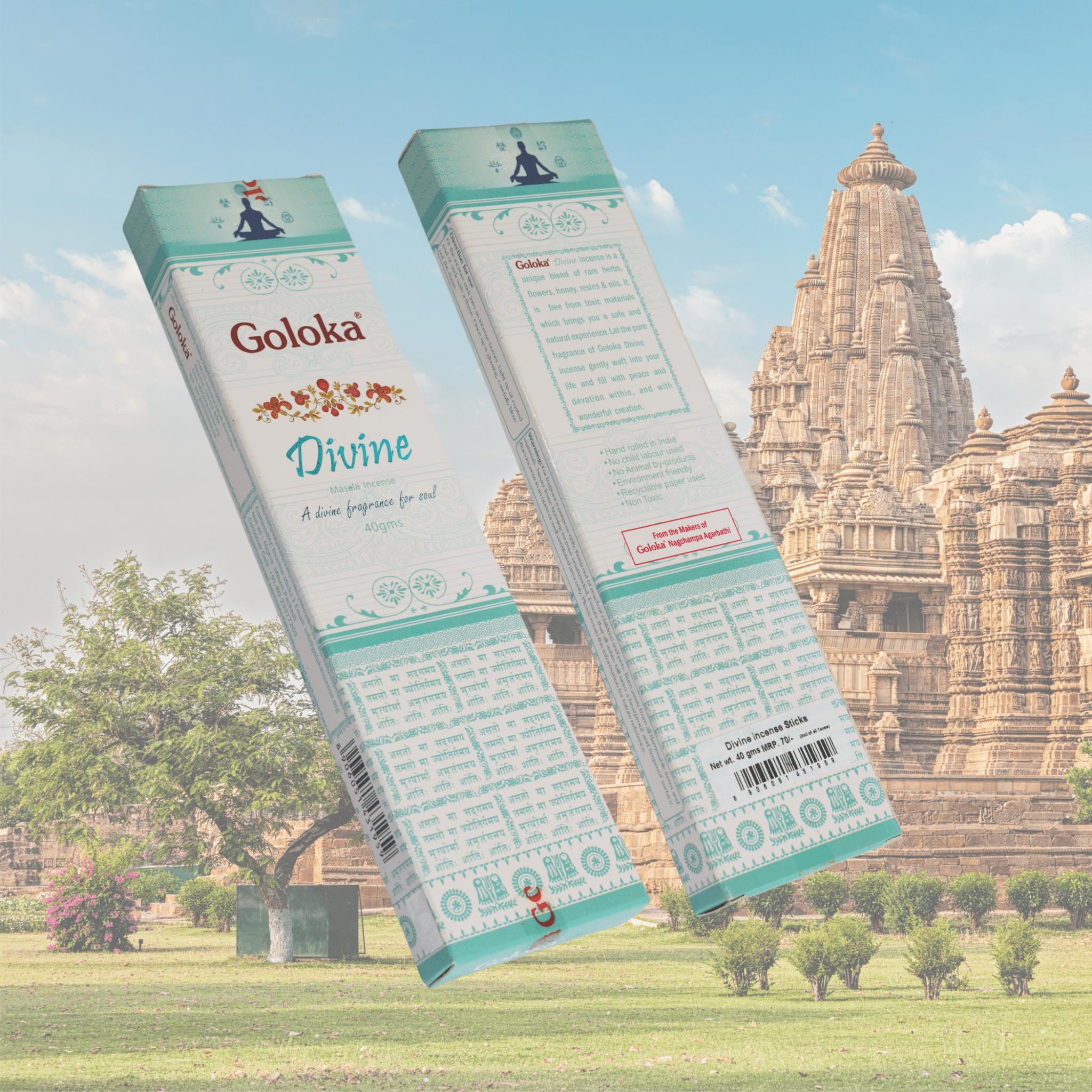 Goloka Divine Incense Sticks - ECOBASKETINDIA
