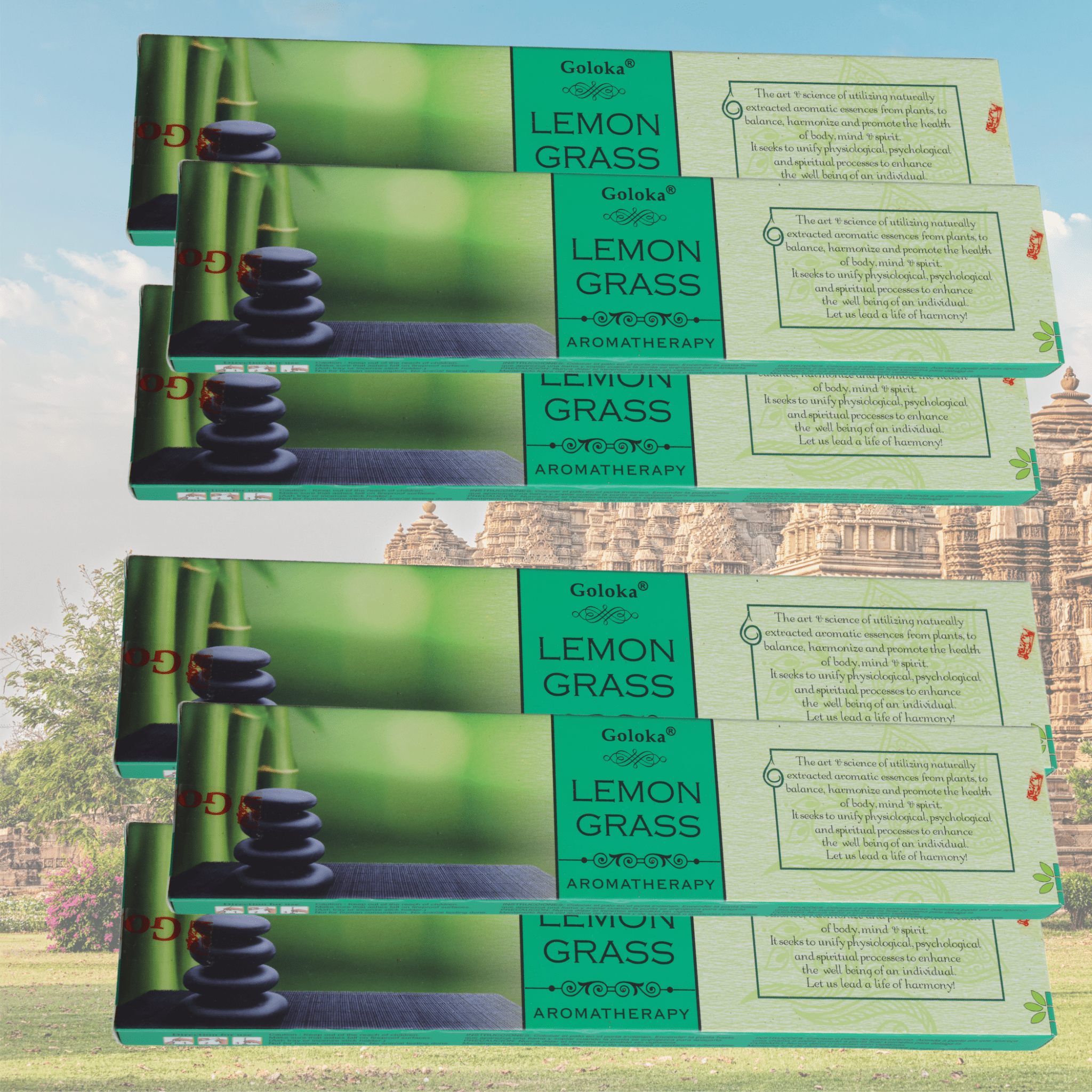 Goloka Lemon Grass Incense Sticks