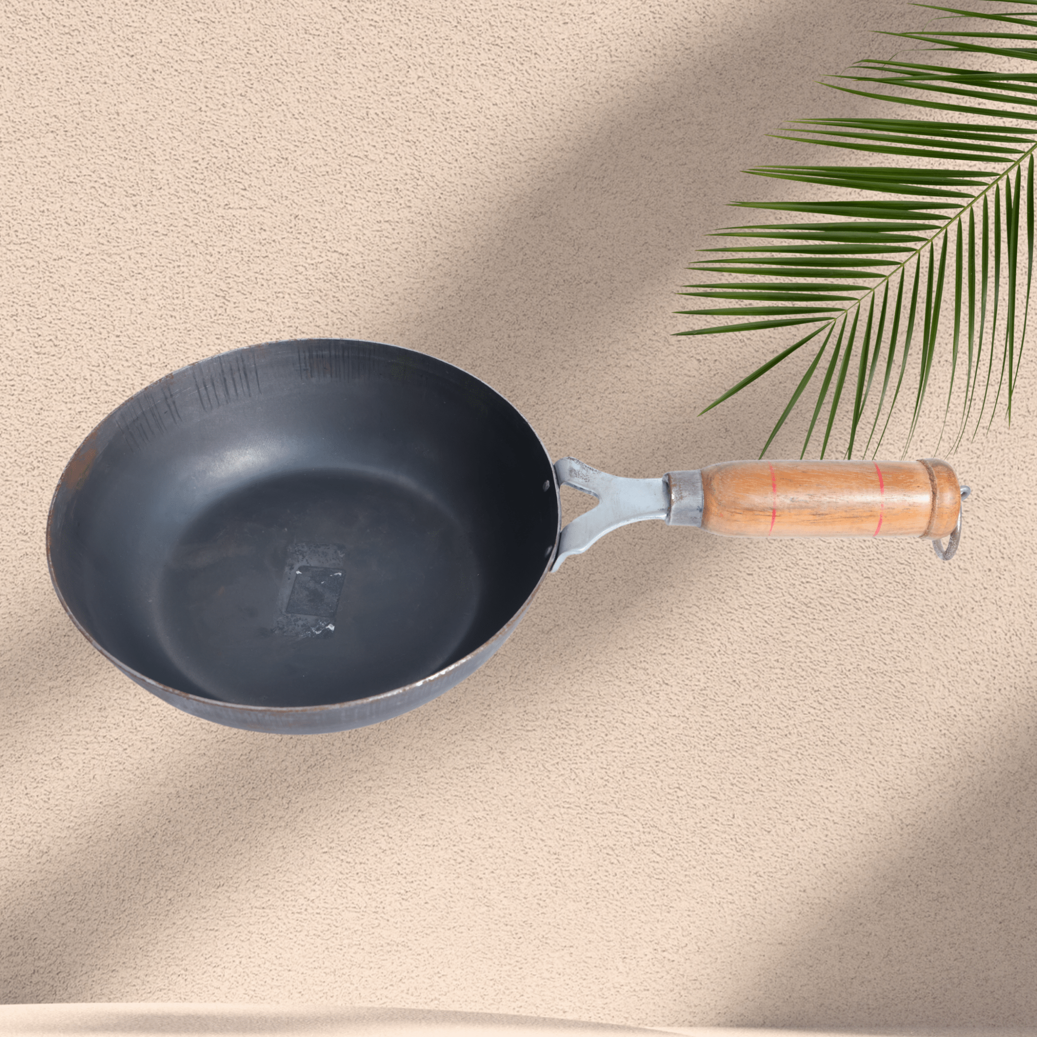IRON 7 Inch Frying Pan with Wooden Handle