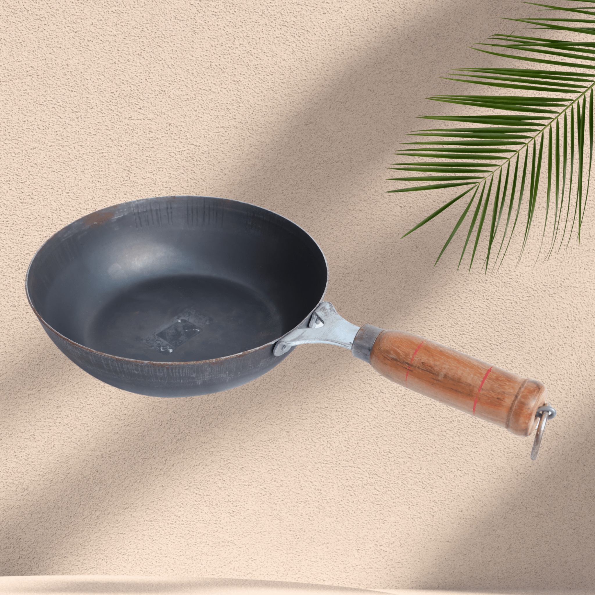 IRON 7 Inch Frying Pan with Wooden Handle