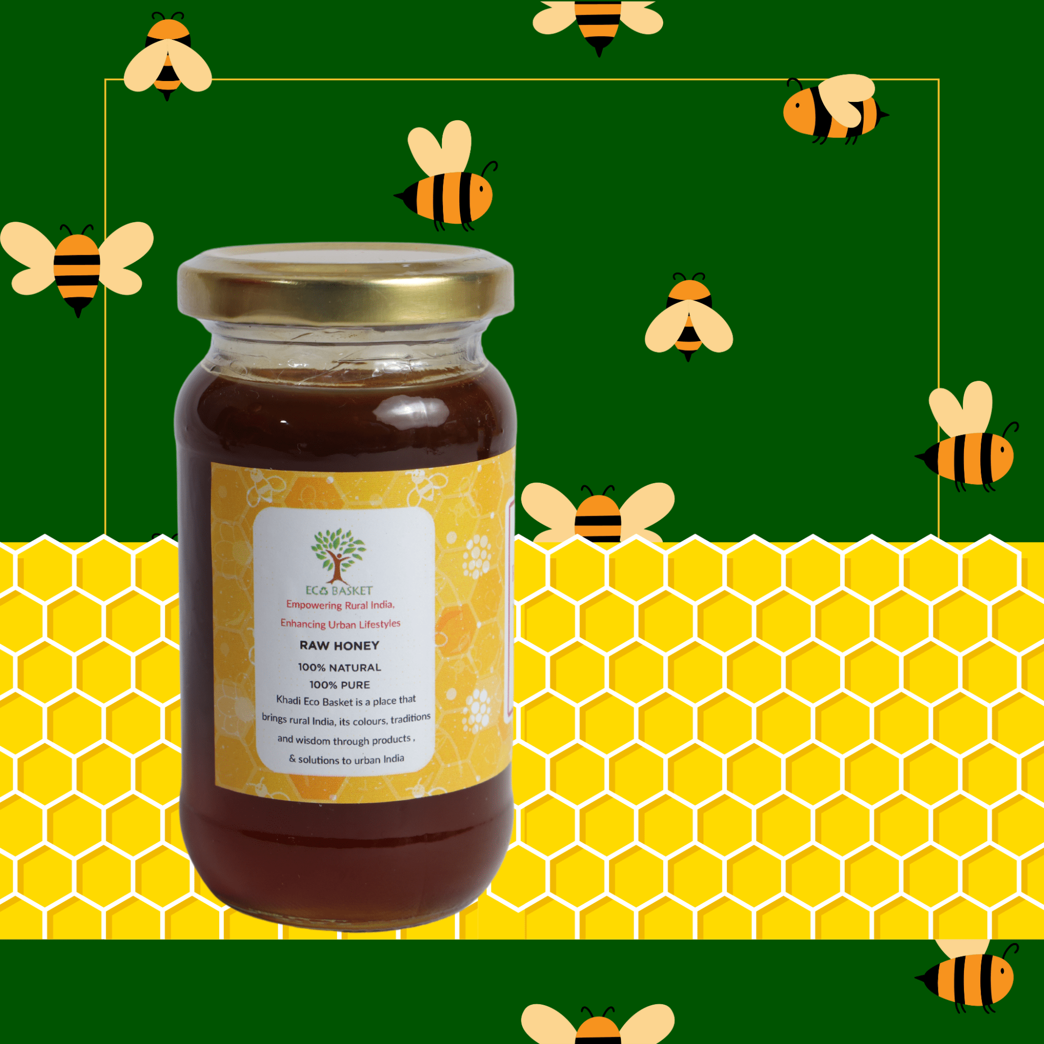 ORGANIC RAW HONEY - 250 GM
