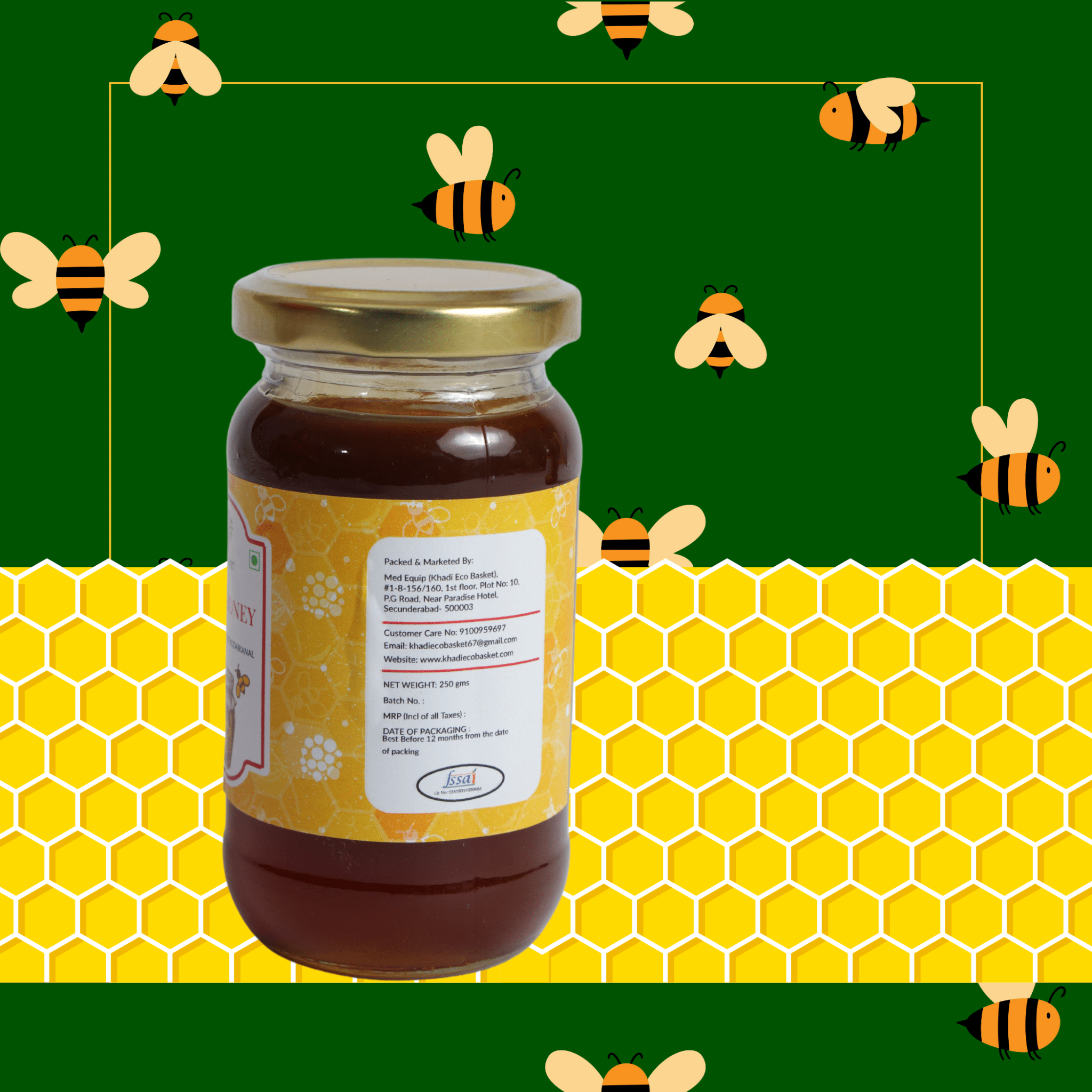 ORGANIC RAW HONEY - 250 GM