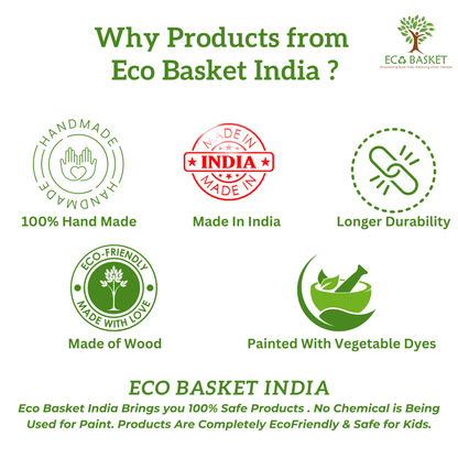 Wooden Cooking Set Small - ECOBASKETINDIA