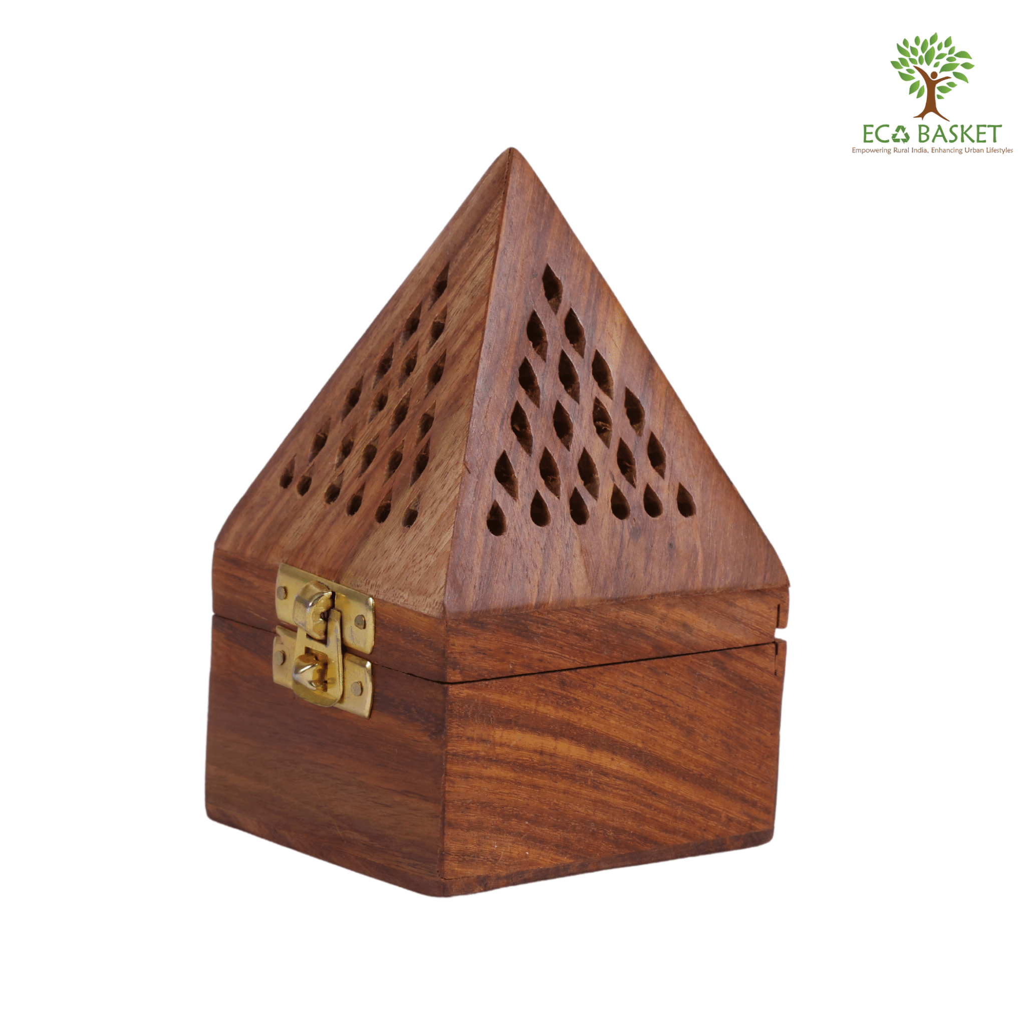 Wooden Dhoop Box - ECOBASKETINDIA
