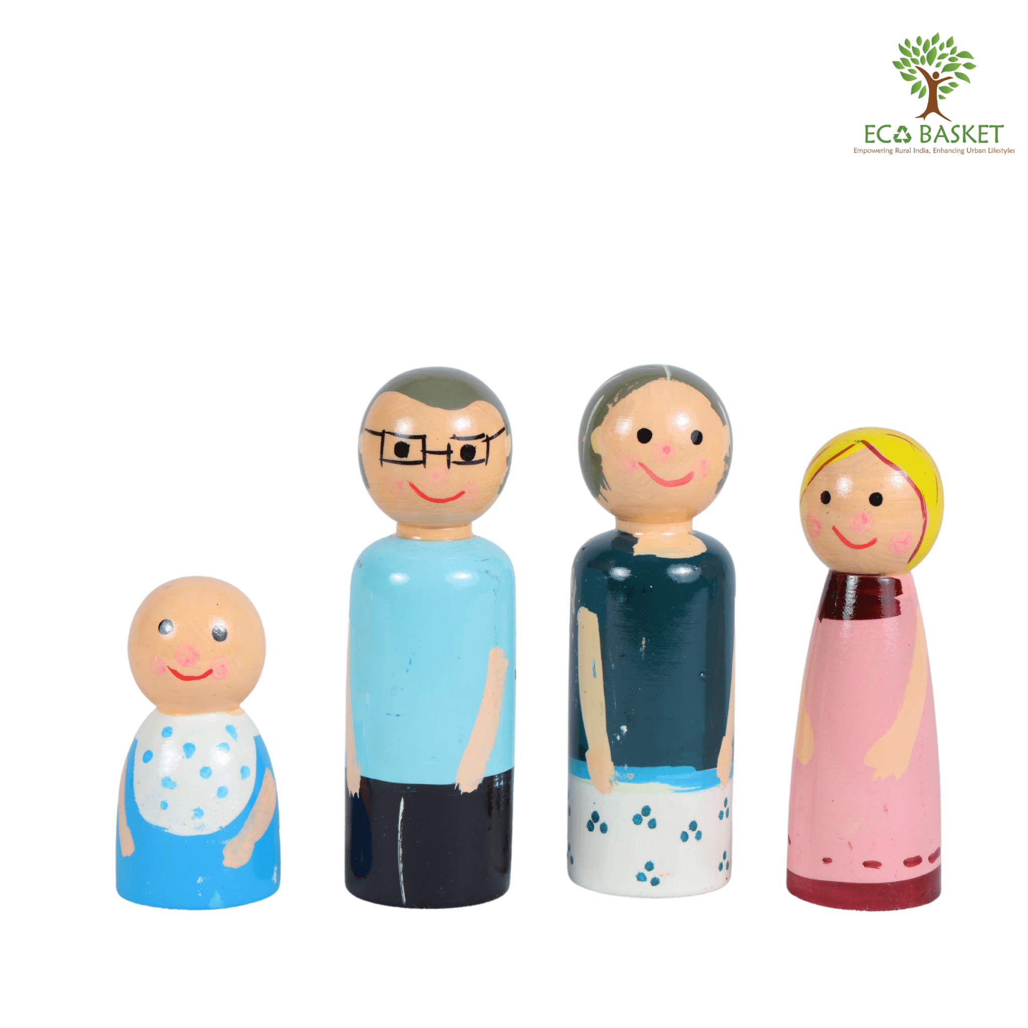 Wooden Family Set of 4