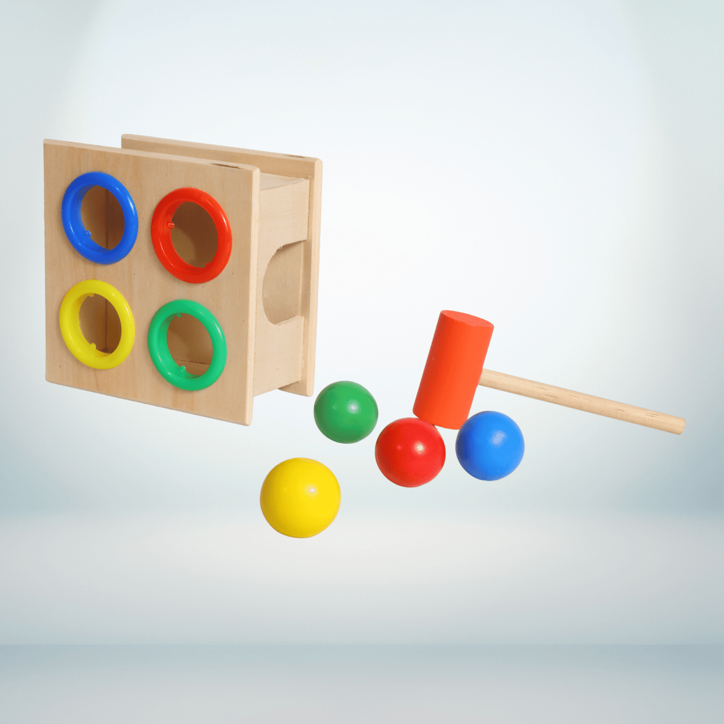 Wooden Hammer Round - ECOBASKETINDIA