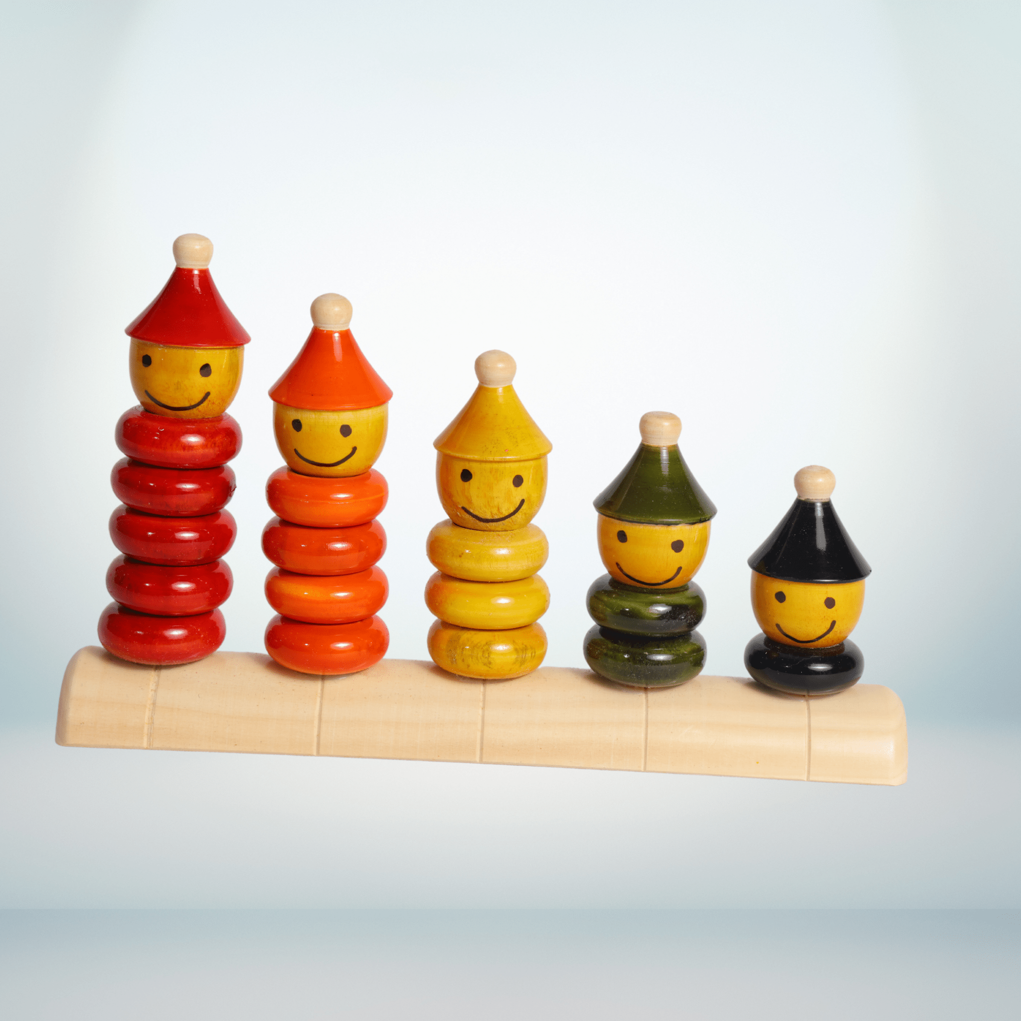 Wooden Peppy Five Set - ECOBASKETINDIA