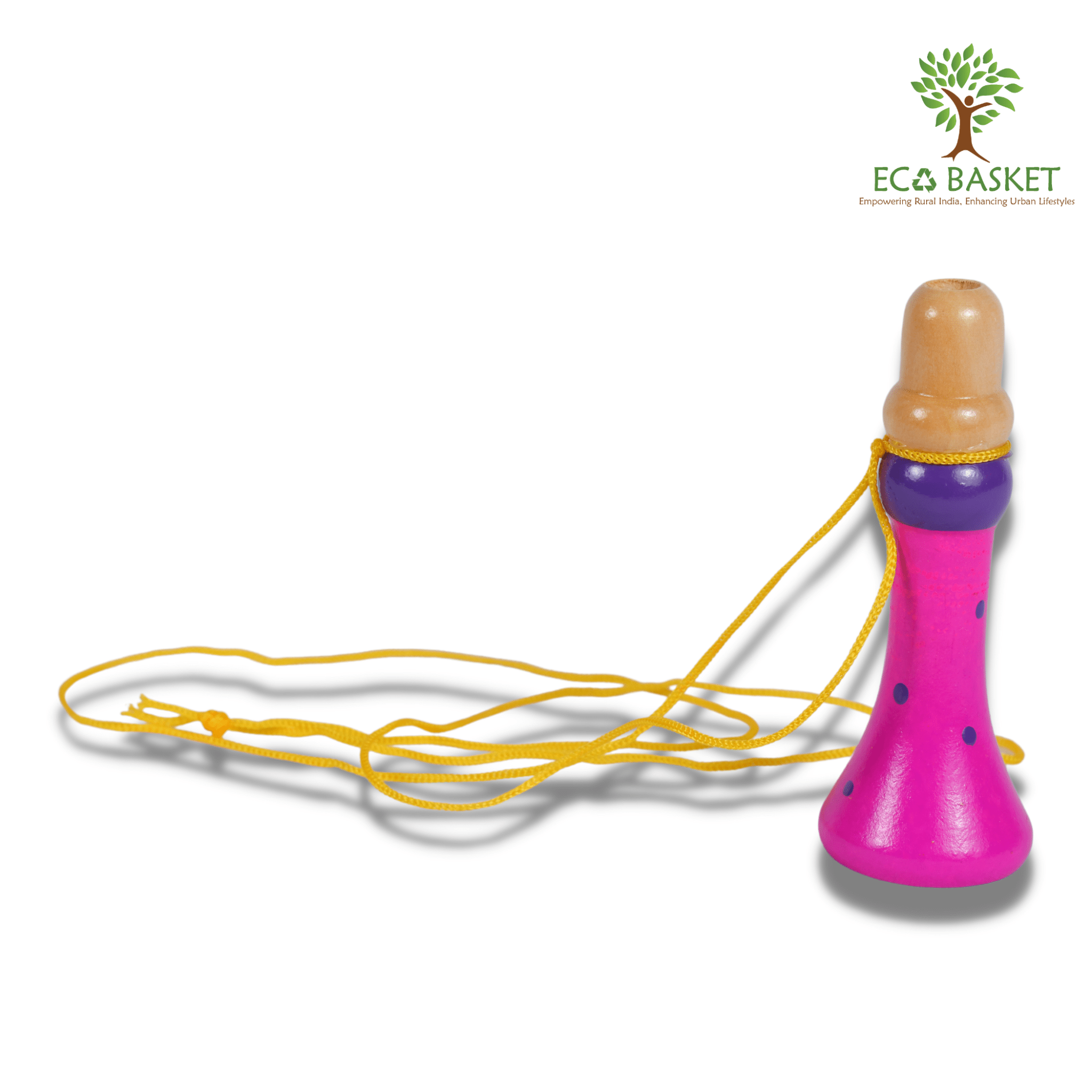 Wooden Pungi ( Whistle ) - ECOBASKETINDIA