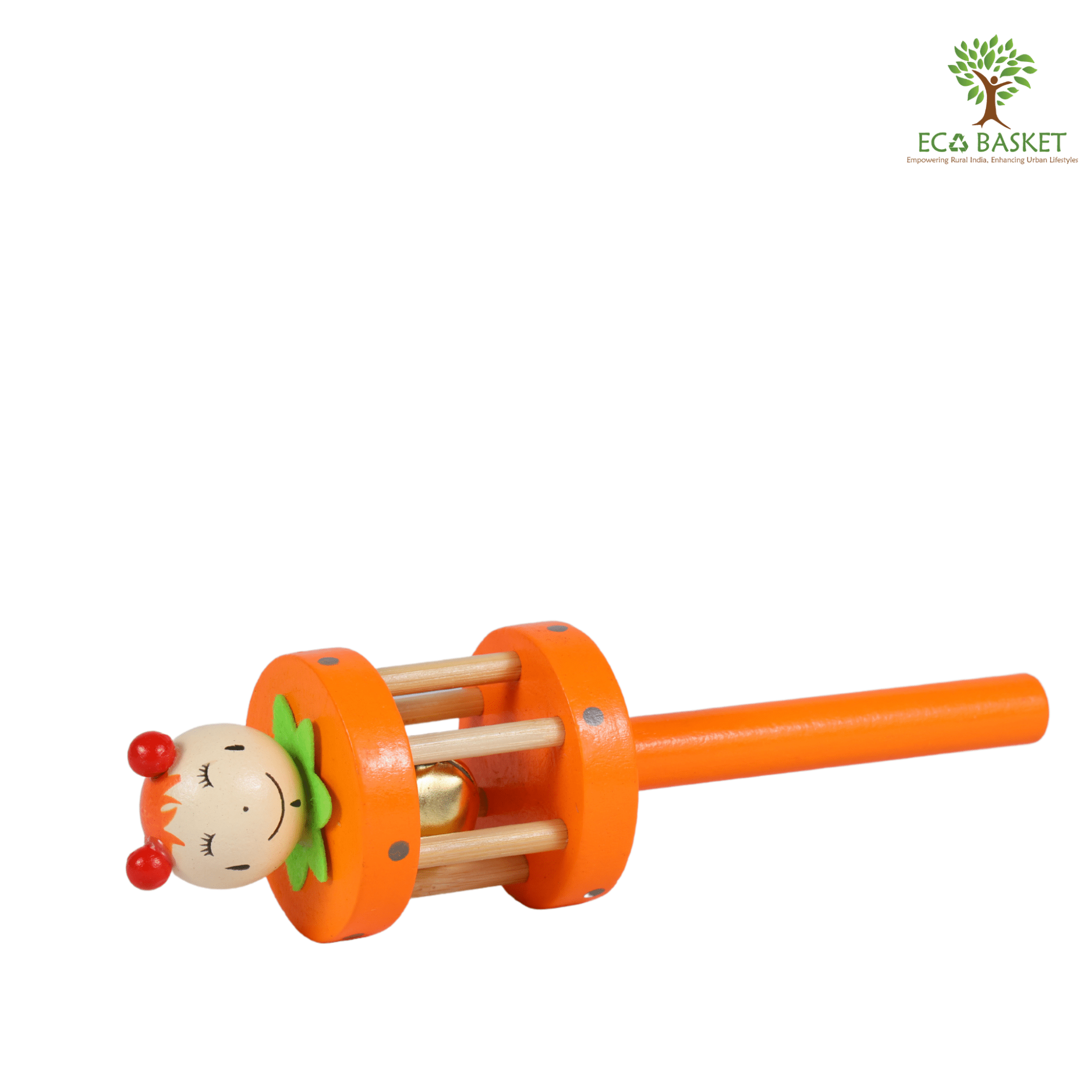 Wooden Single Bell Toy - ECOBASKETINDIA