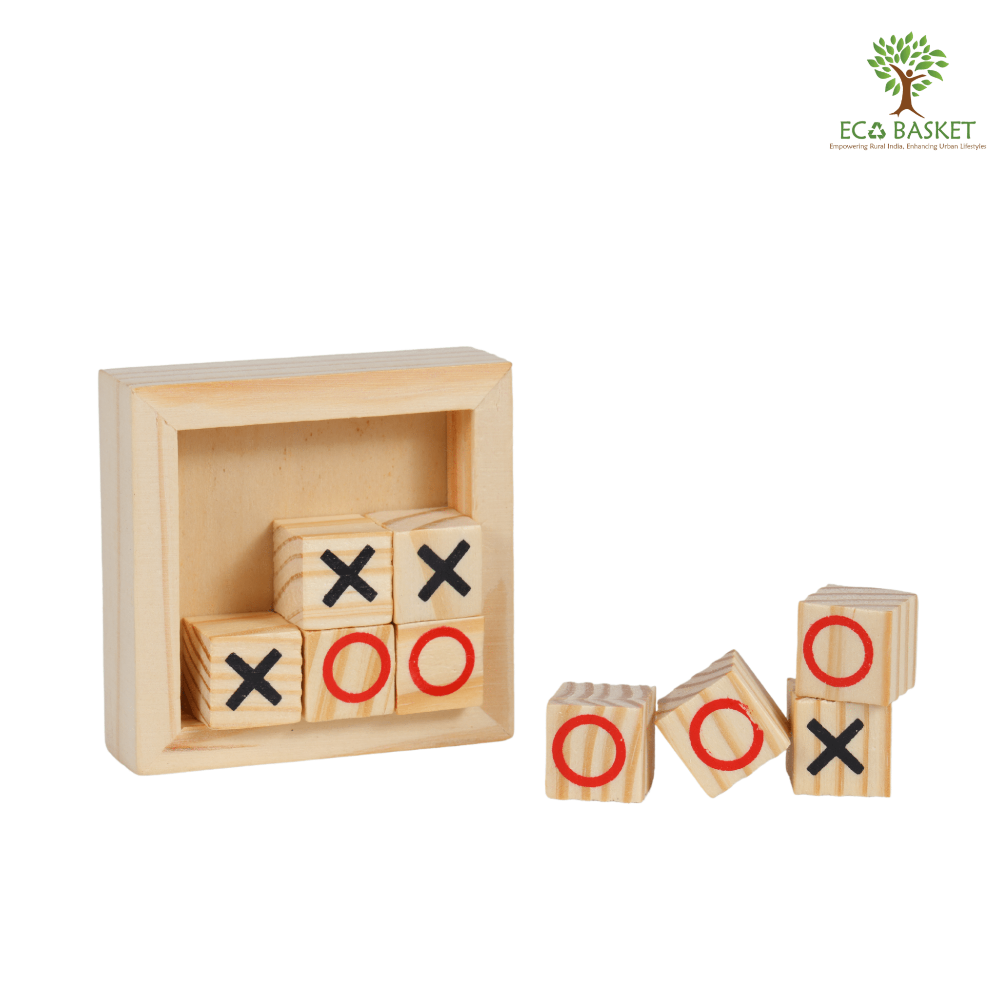 Wooden Tic-Tac-Toe Game