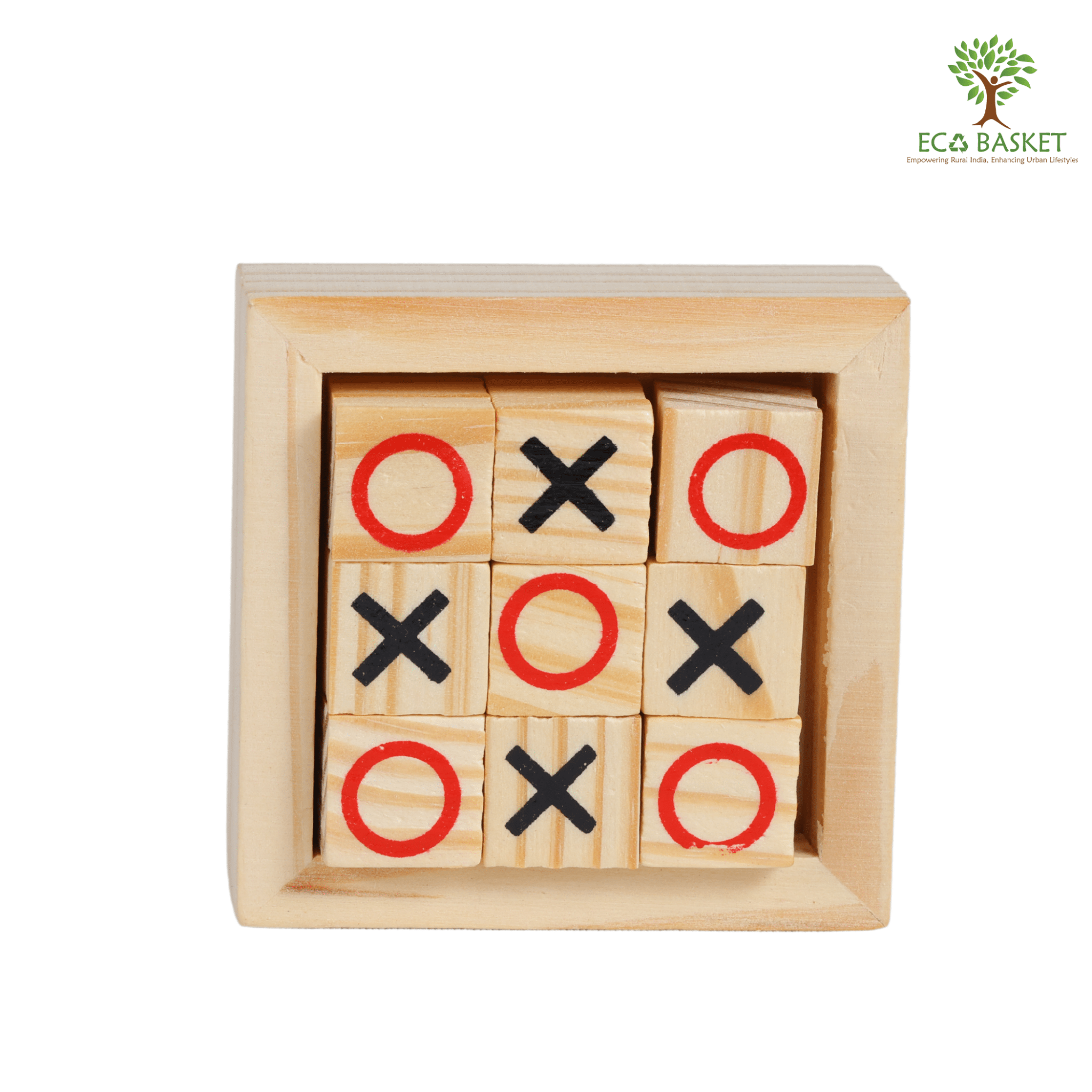 Wooden Tic-Tac-Toe Game